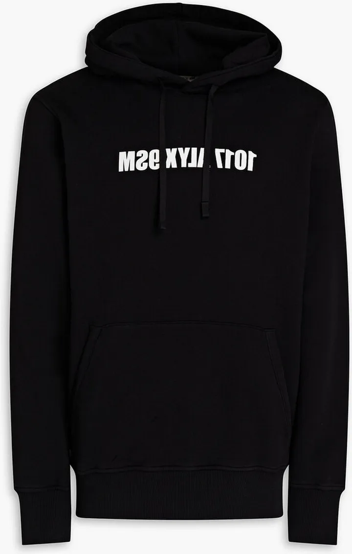 Printed cotton-jersey hoodie