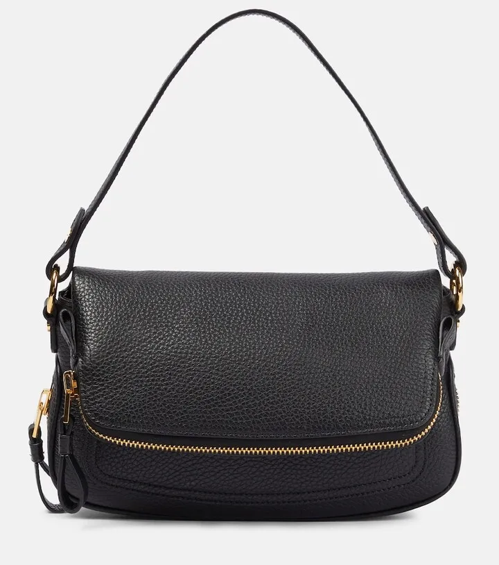 Leather shoulder bag