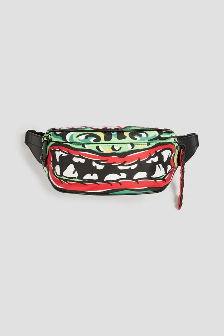 Printed shell belt bag