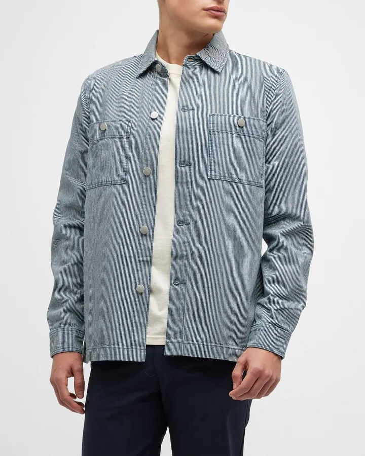 Men's Wade Striped Overshirt