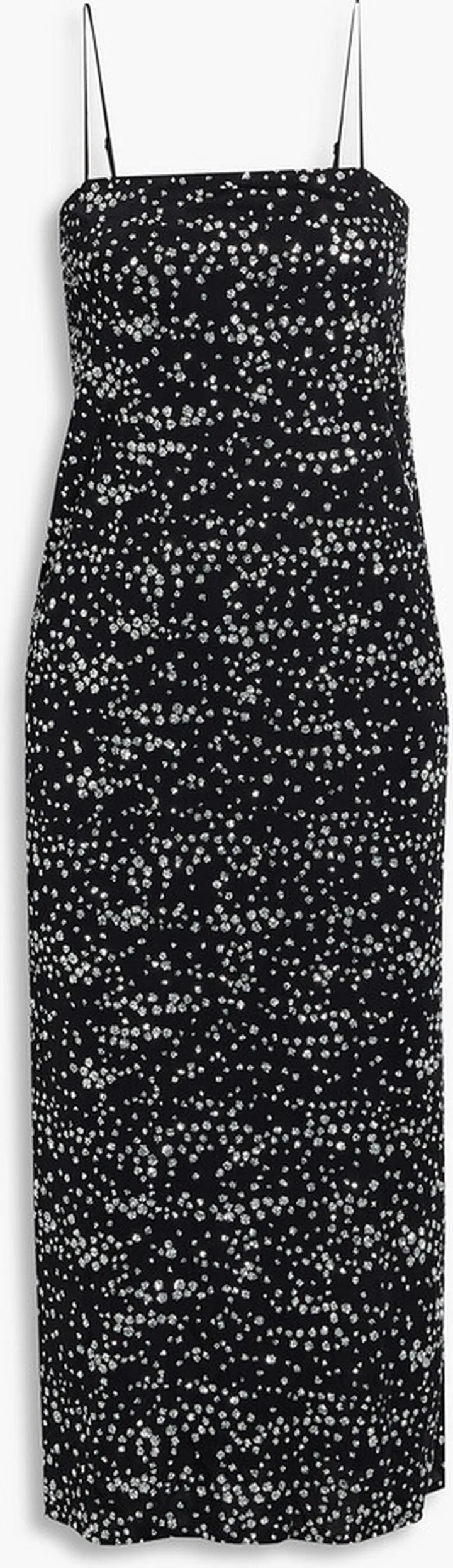 Glittered jersey midi dress