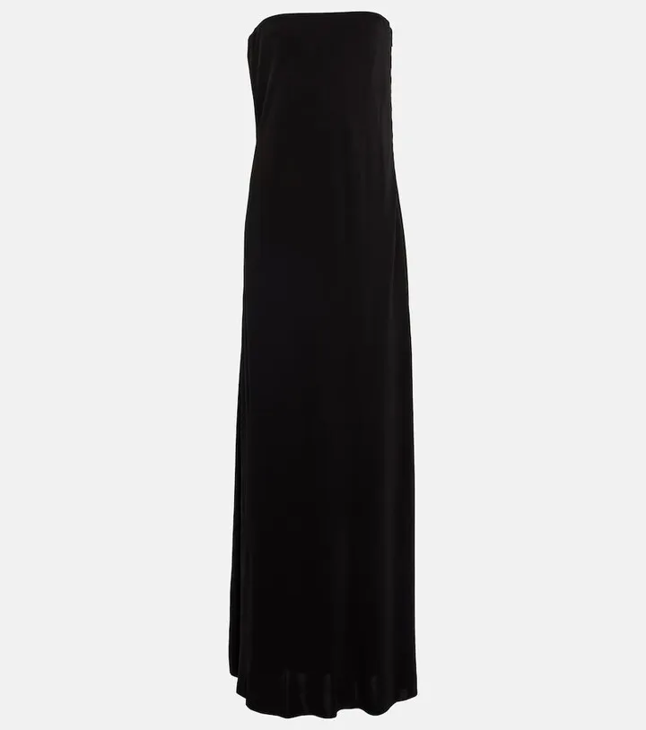 Pau strapless cady gown