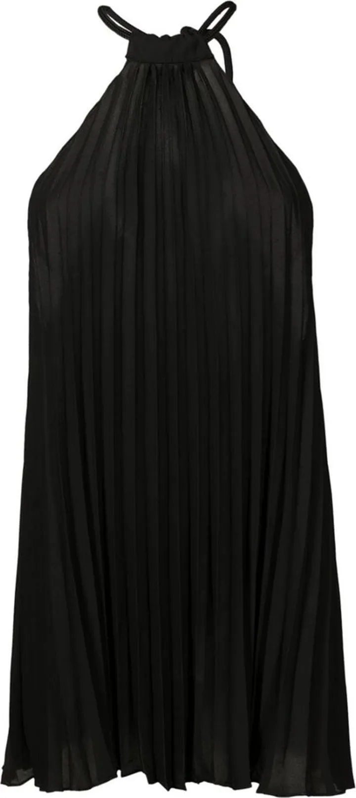 Pleated Halterneck-Tie Top