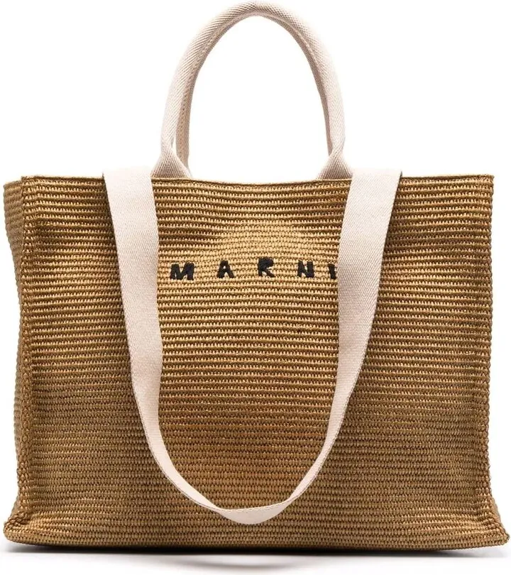 Large Basket Tote Bag