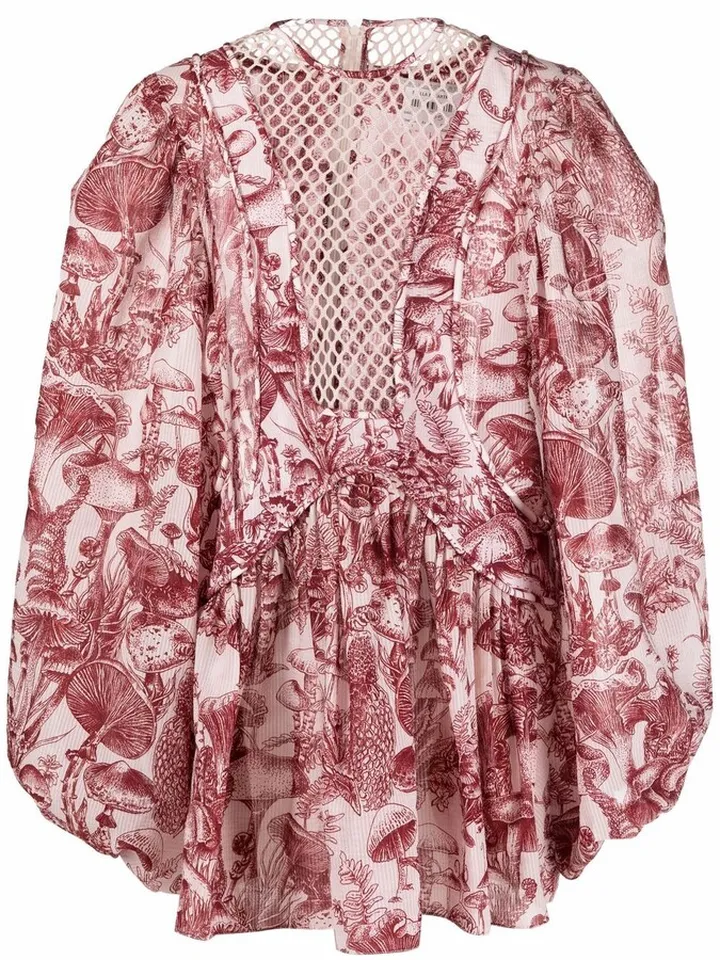Illustration Print Minidress