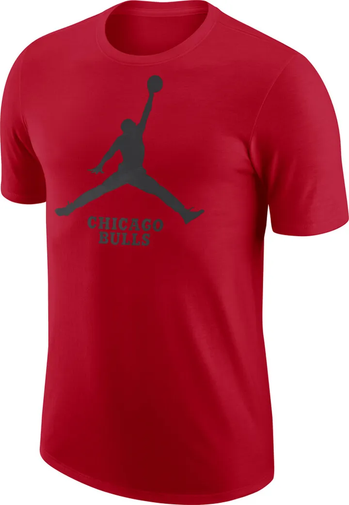 Men's Chicago Bulls Essential Jordan NBA T-Shirt in Red