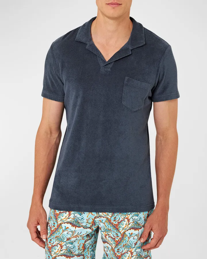 Men's Terry Toweling Polo Shirt