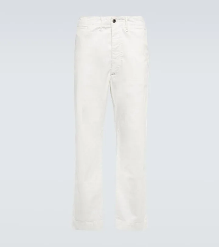 Slim cotton pants