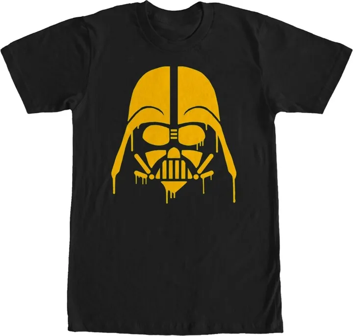 Men's Star Wars Halloween Dripping Darth Vader Helmet T-Shirt - Black - X Large