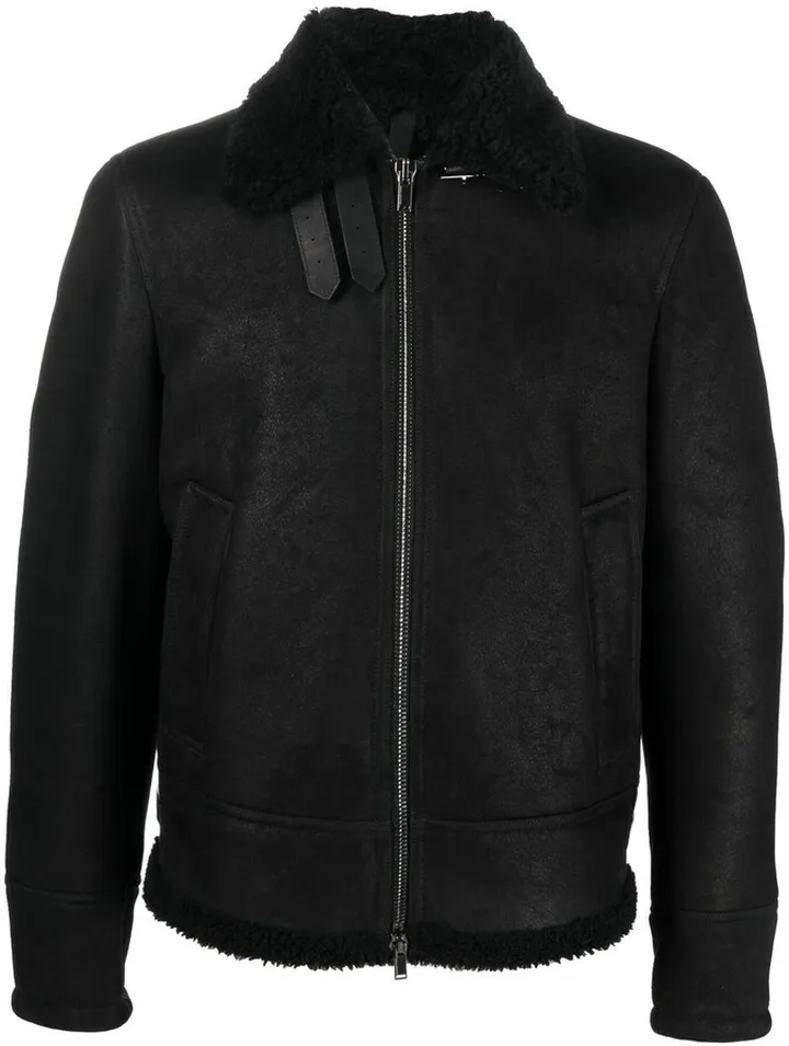 Zip-Up Sheepskin Jacket