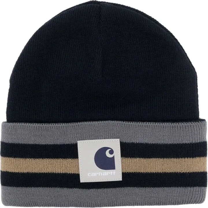 X New Balance Blue Striped Beanie Hat