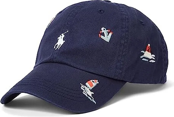 Polo Ralph Lauren Stretch-Cotton Twill Ball Cap (Navy) Caps