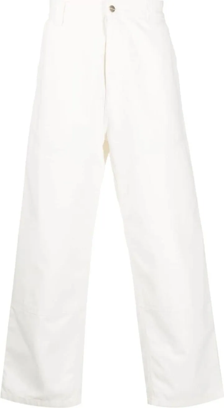 Wide-Panel Cotton Trousers
