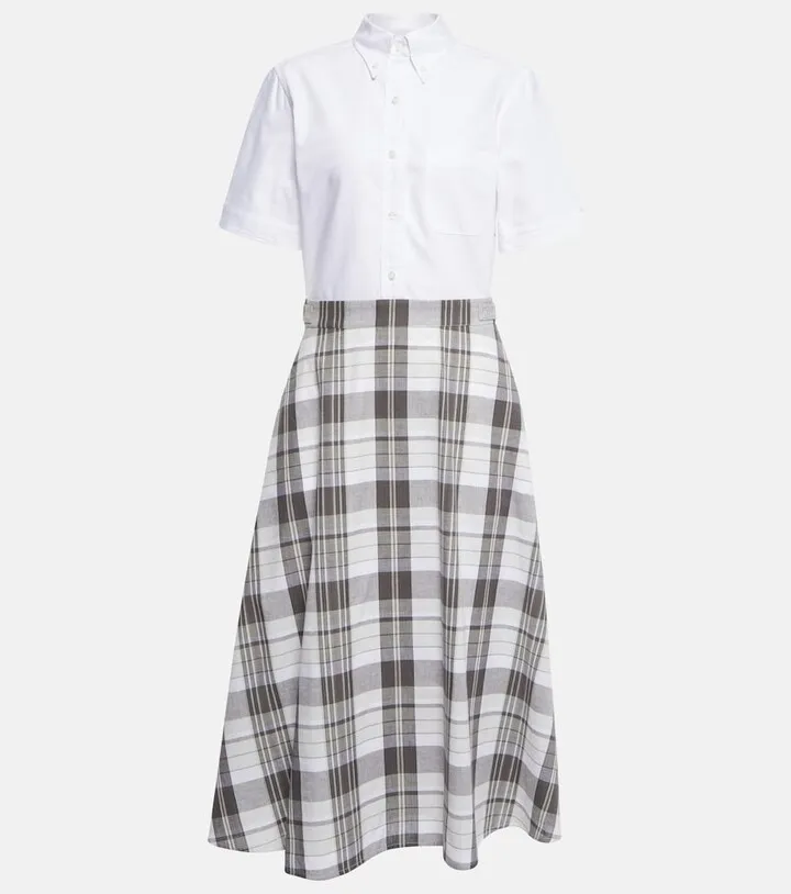 A-line cotton midi dress