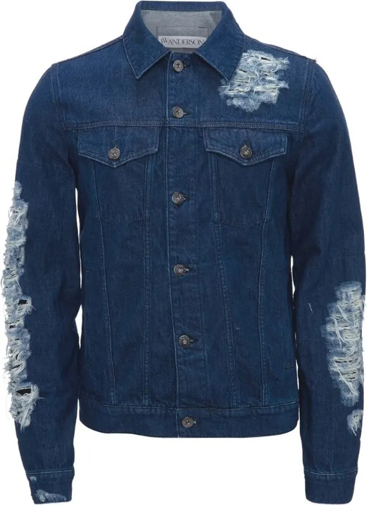Jw Anderson Distressed Denim Jacket