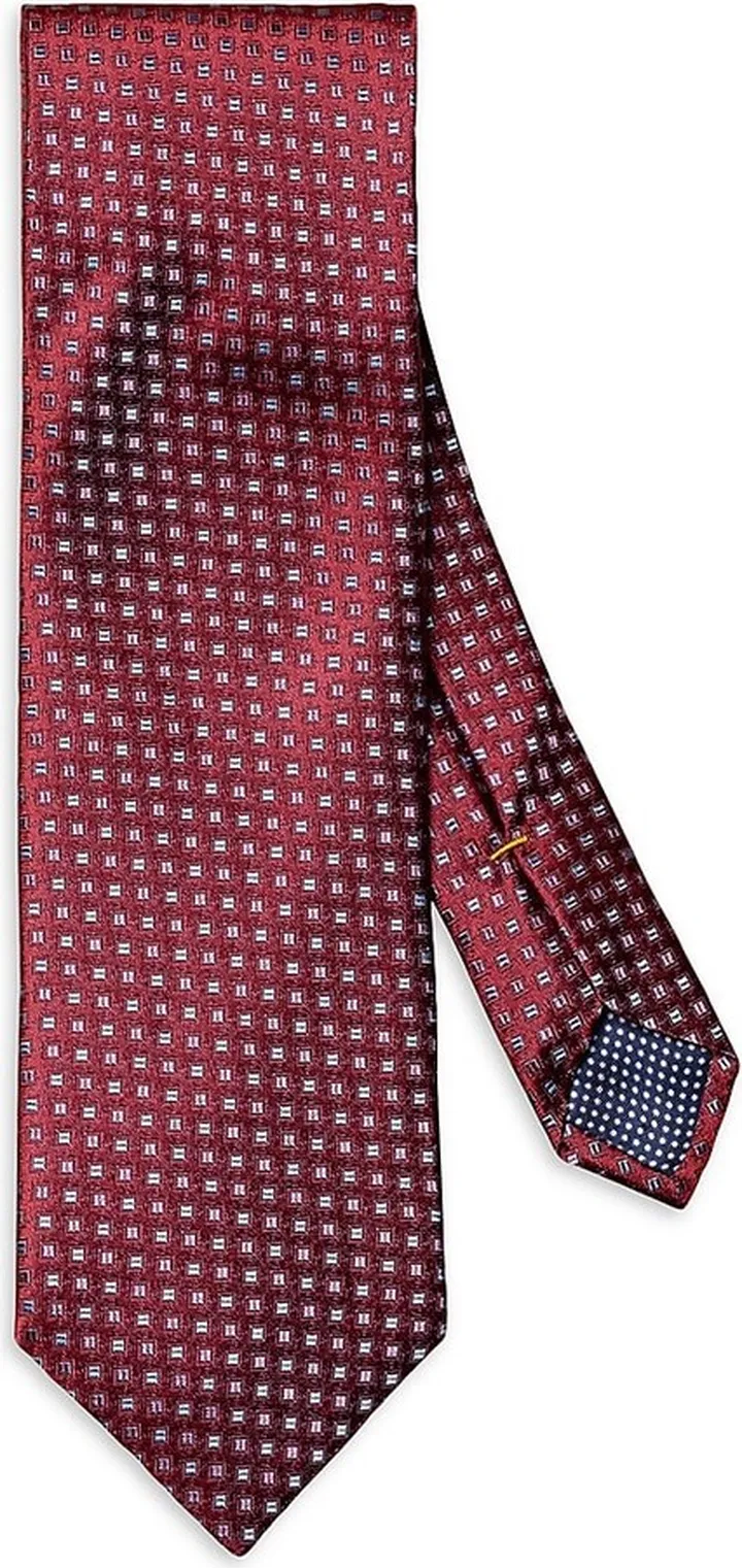 Jacquard Geometric Silk Tie