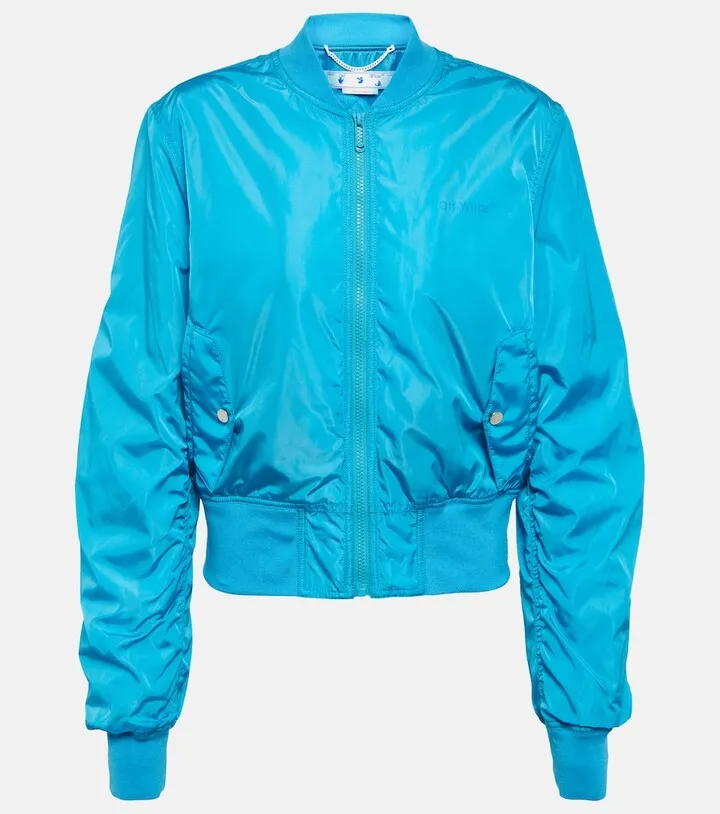 Logo bomber jacket