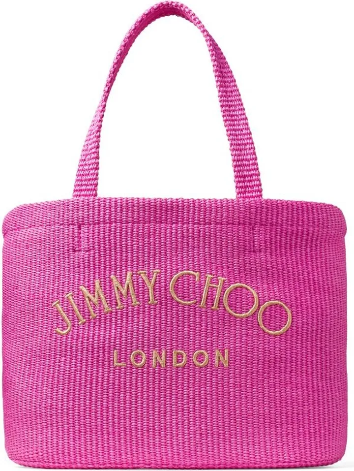 Jimmy Choo Mini Raffia Beach Tote Bag