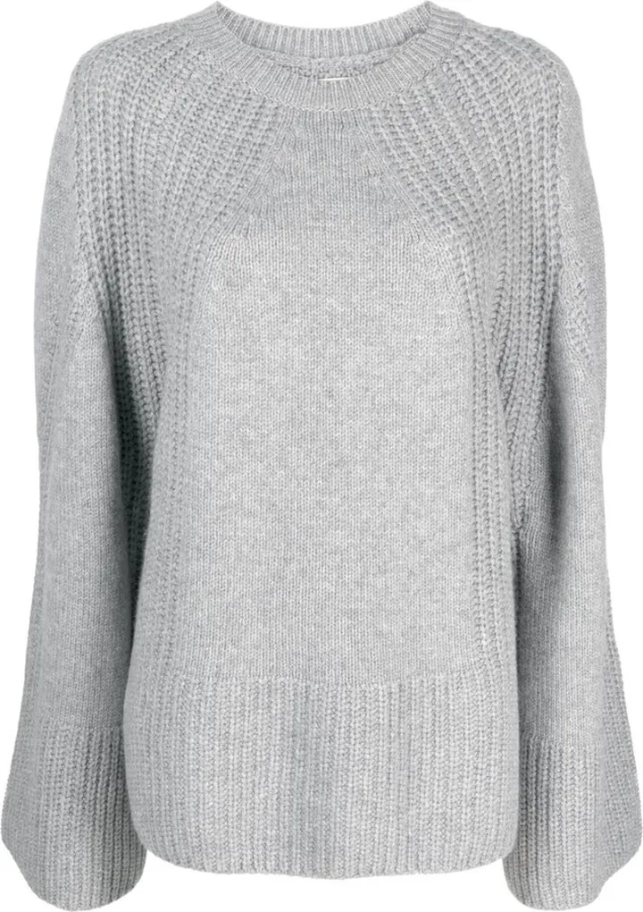 Cashmere Wide-Sleeve Knitted Top