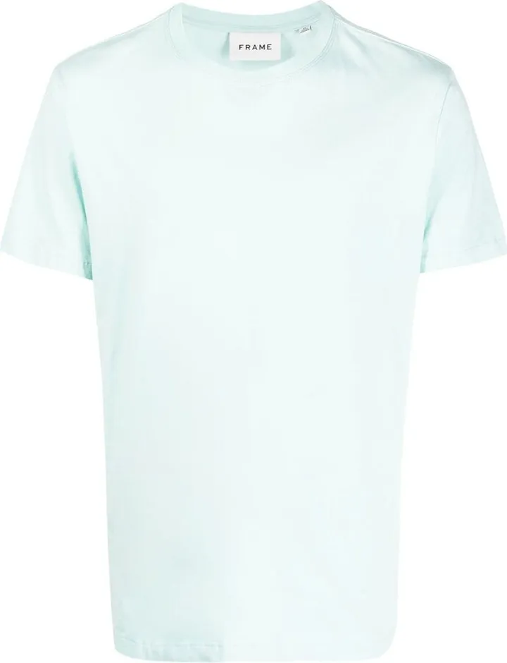 plain short-sleeved cotton T-shirt
