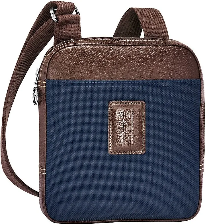 Nylon Leather Compact Crossbody Bag
