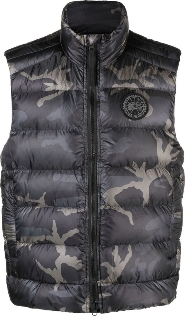 Black Crofton Camouflage Print Gilet