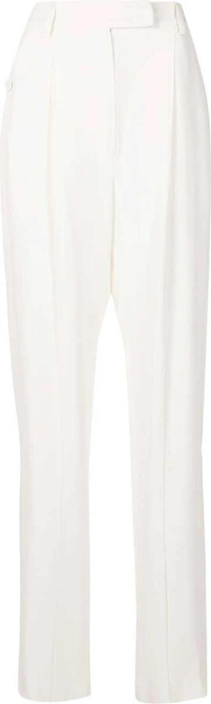 Window Crepe high-waisted trousers
