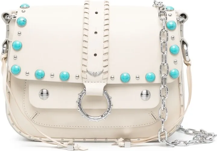 Kate studded leather shoulder bag