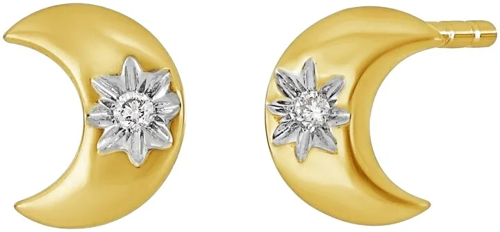 Icon Petite Crescent Stud Earrings