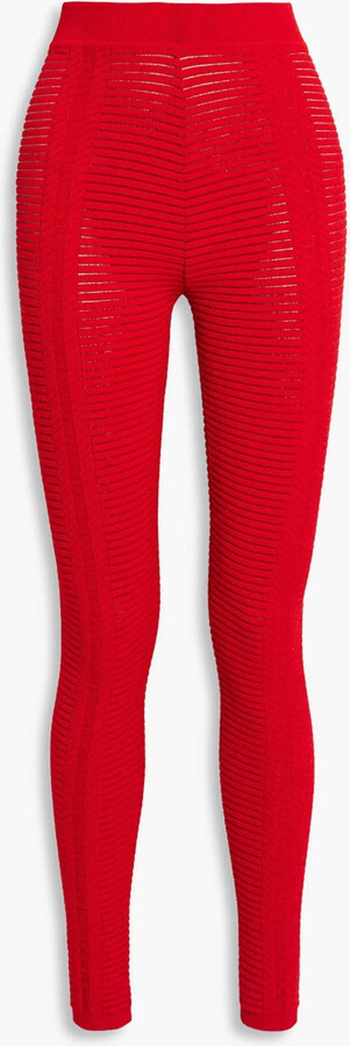 Pointelle-knit leggings