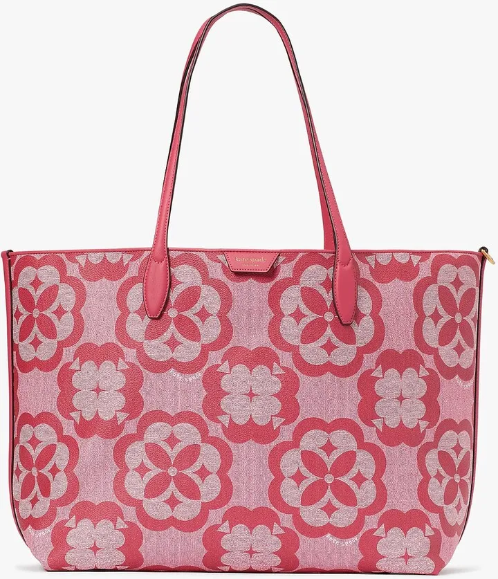 Kate Spade Spade Flower Monogram Sutton Large Tote