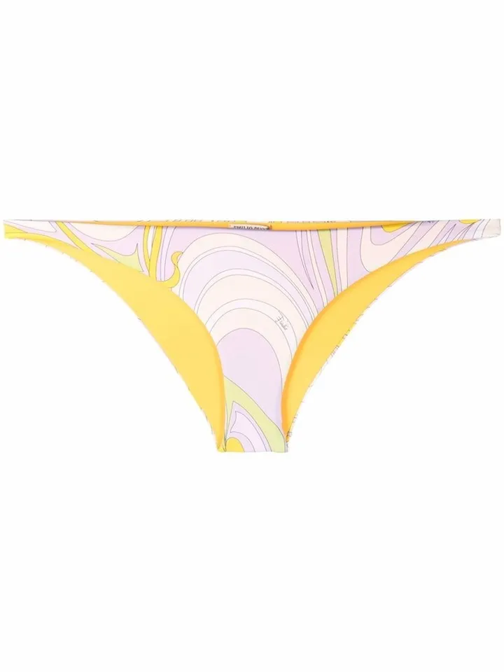 Onde-print bikini bottoms