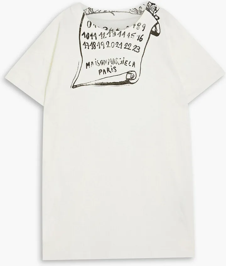 Printed cotton-jersey T-shirt
