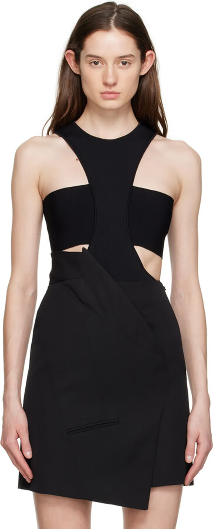 Alexander McQueen Black Cutout Bodysuit