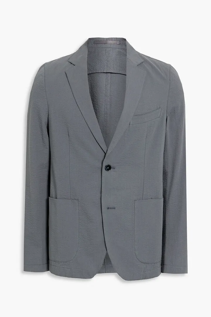Lightest cotton-seersucker blazer