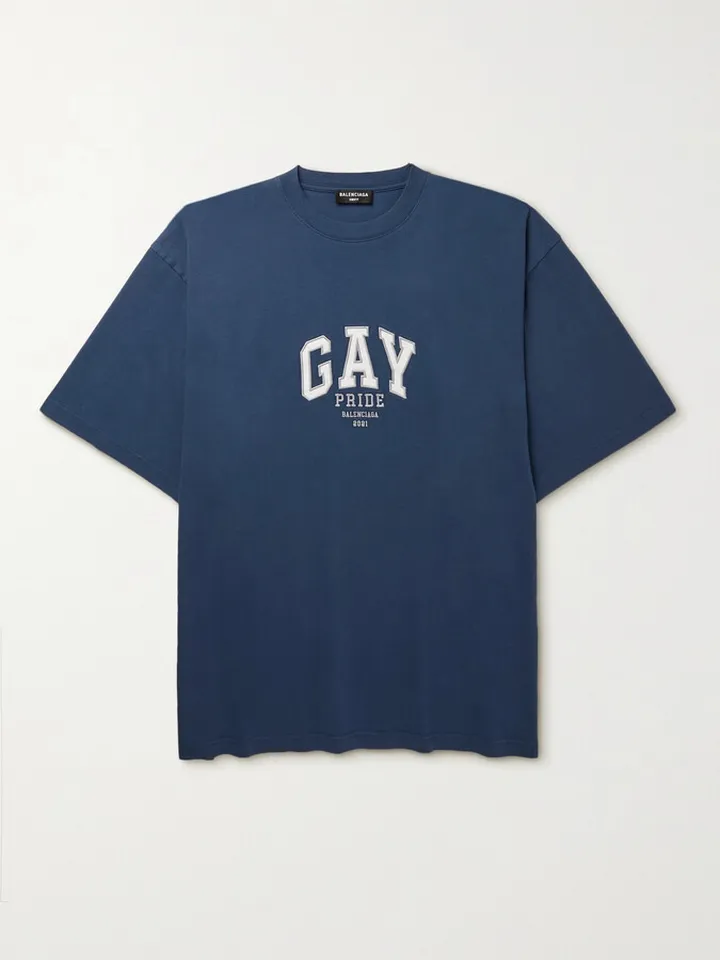 Appliquéd Cotton-Jersey T-Shirt