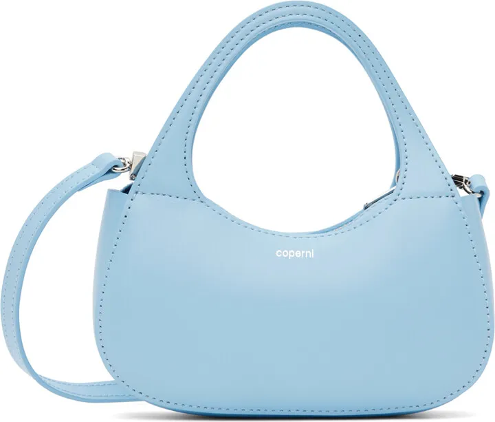 Coperni Blue Micro Baguette Swipe Bag