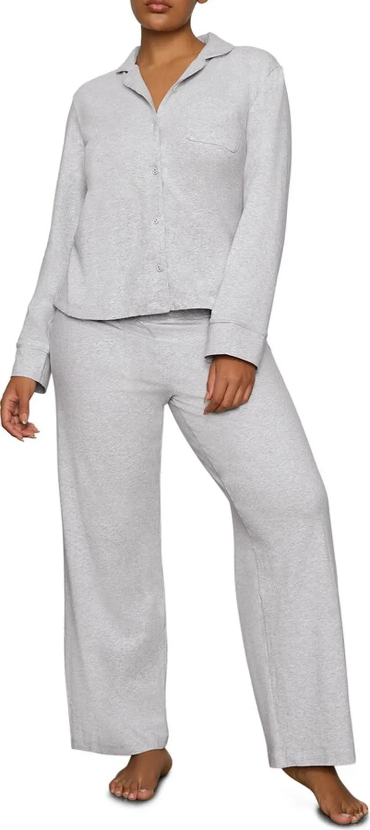 Cotton Blend Jersey Pajamas