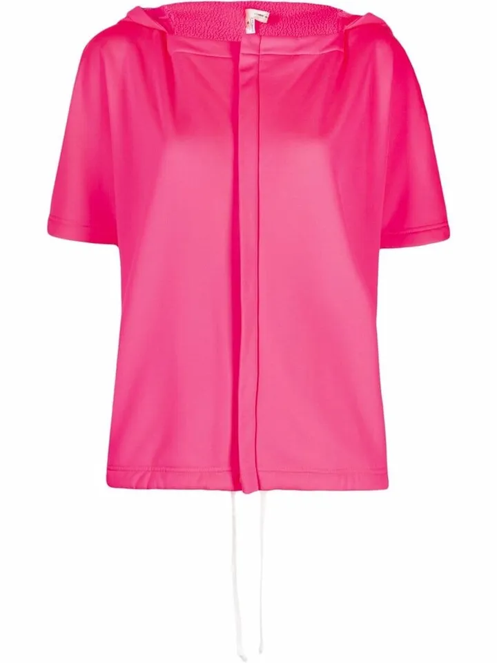 Short-Sleeve Hooded Jacket