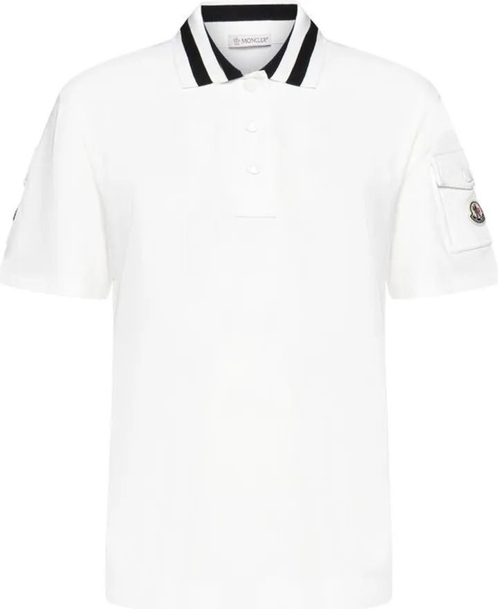 Moncler Logo-Embroidered Polo Shirt