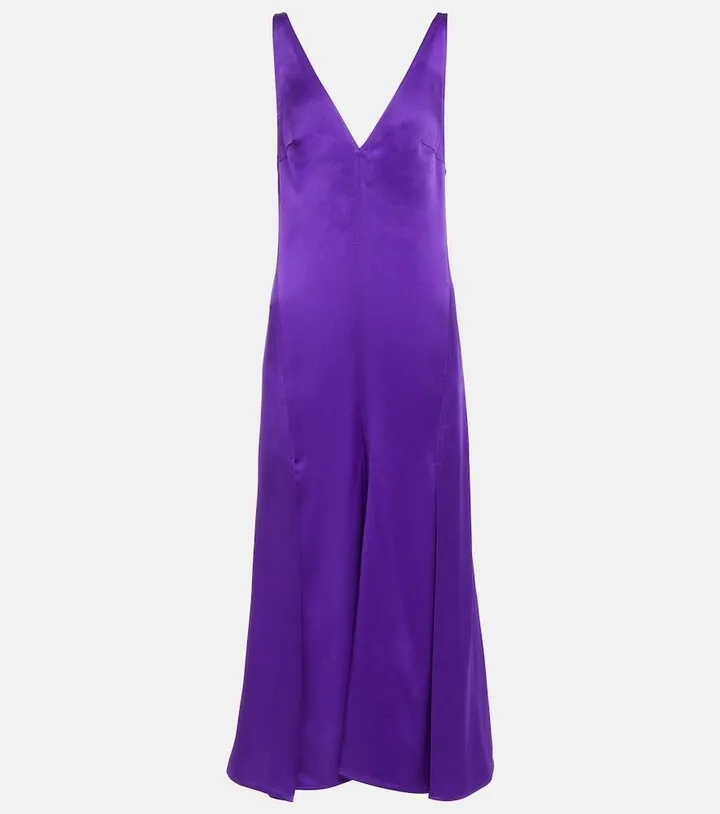 Satin midi dress