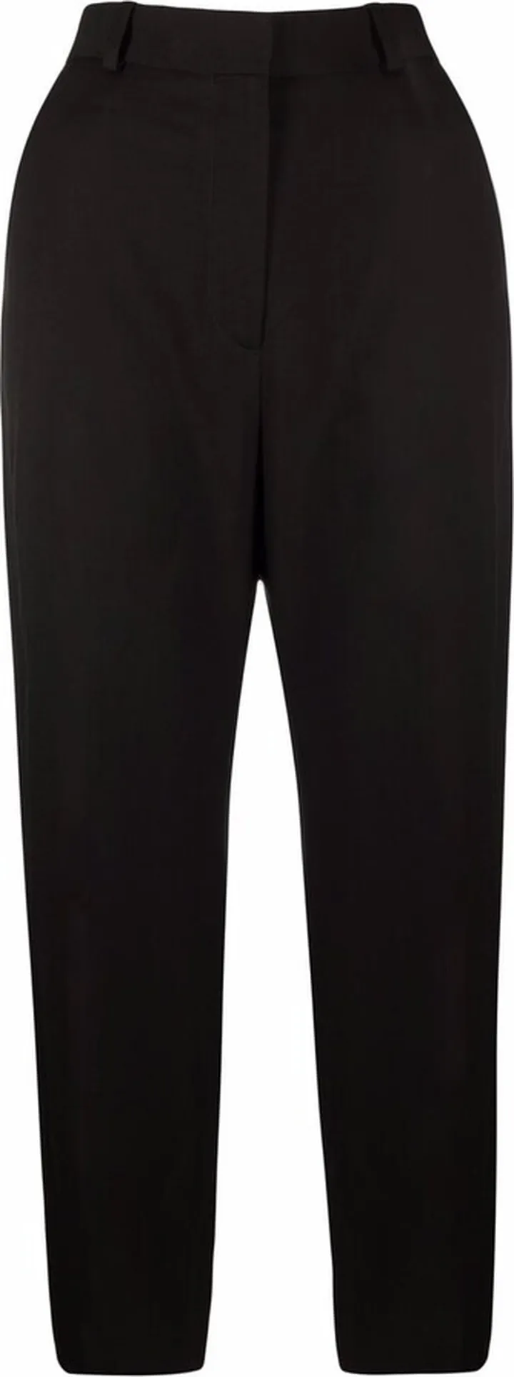 Cropped High-Waist Trousers