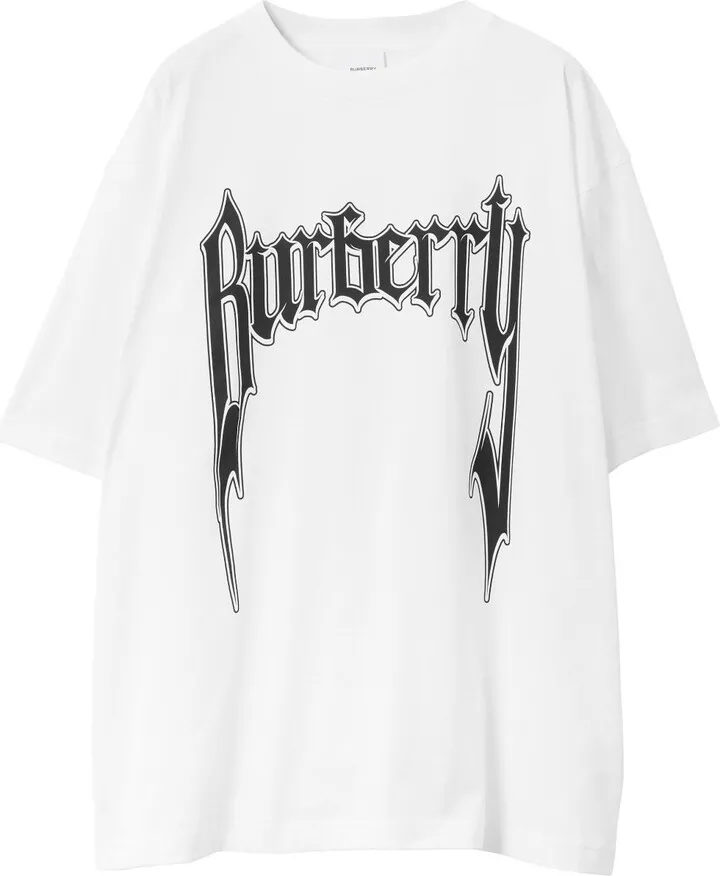 gothic logo print T-shirt