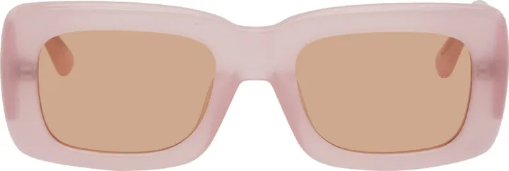 The Attico Pink Linda Farrow Edition Marfa Sunglasses