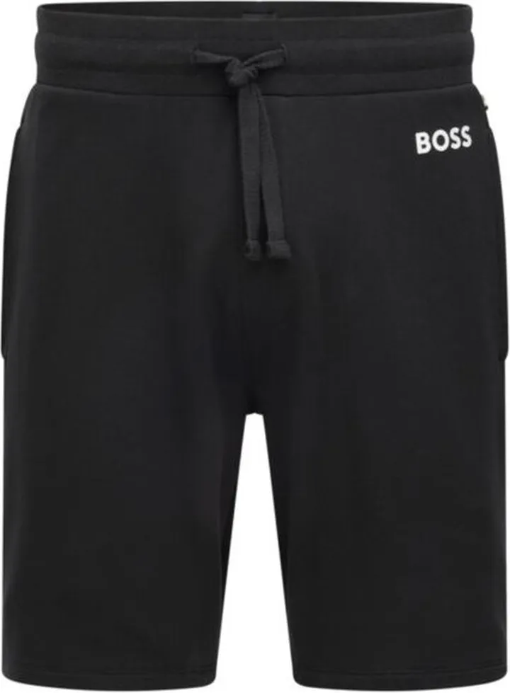 Colour-block shorts with contrast logo