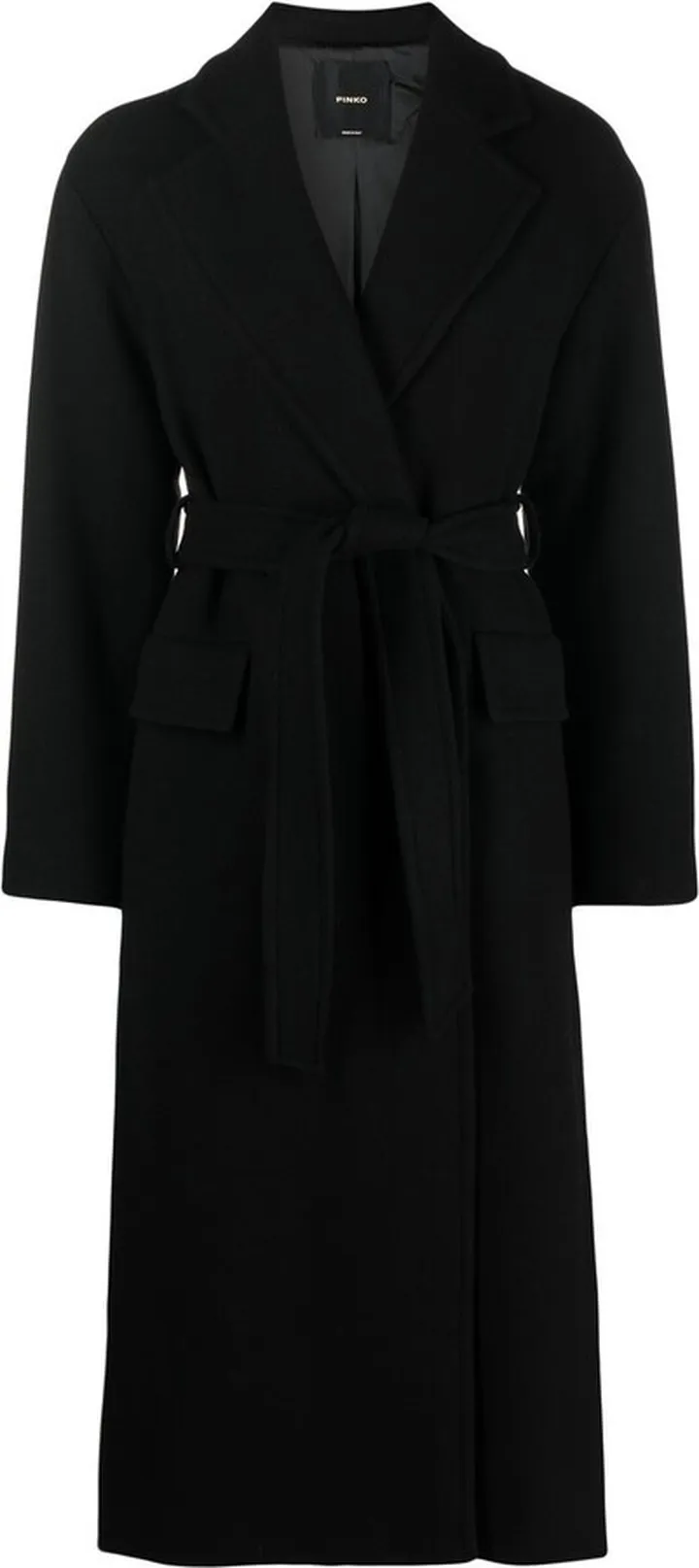 Belted Single-Breasted Coat