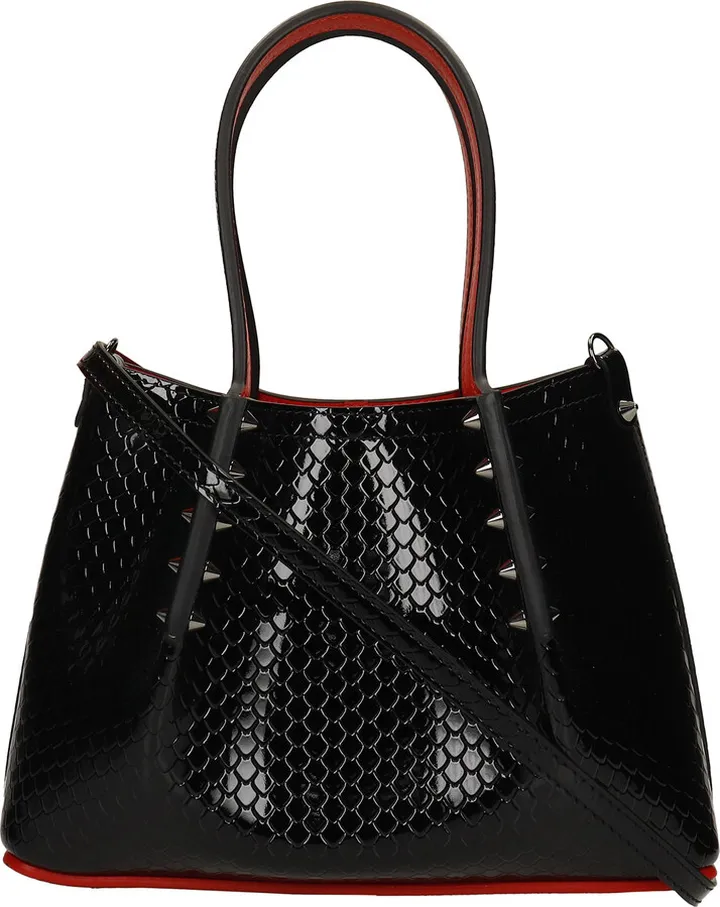 Cabata Tote In Black Patent Leather