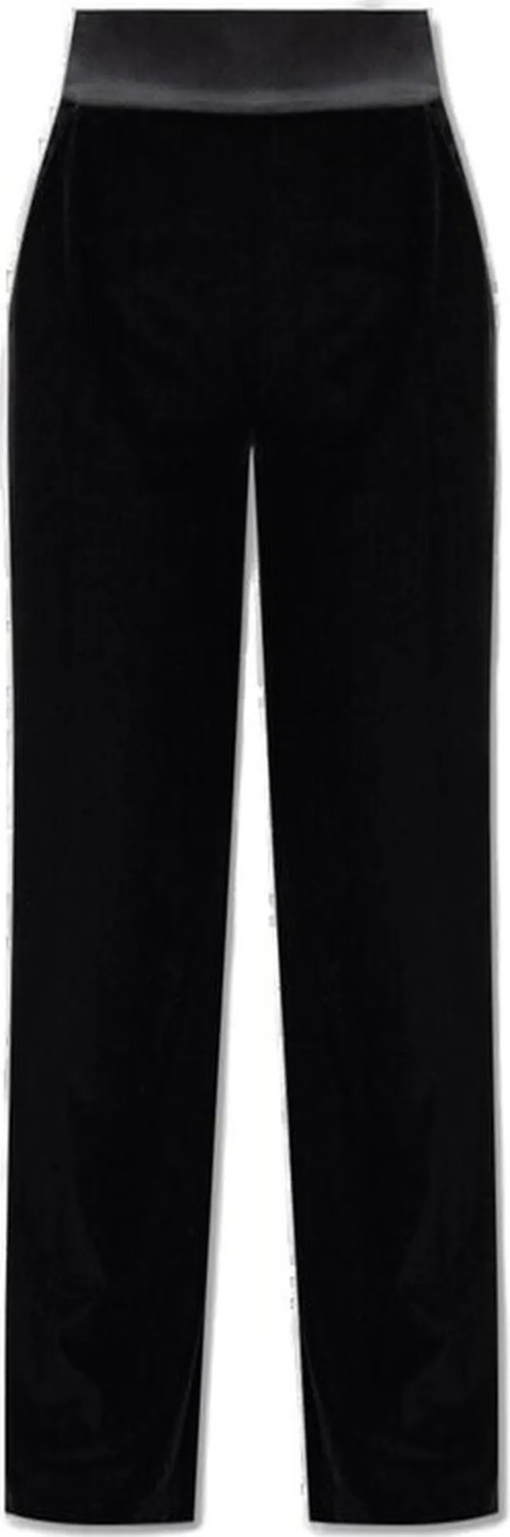 Emporio Armani High-Waist Contrast Waistband Trousers