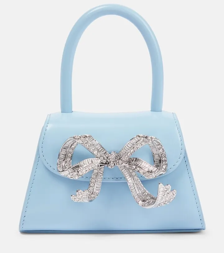 Bow Micro leather tote bag