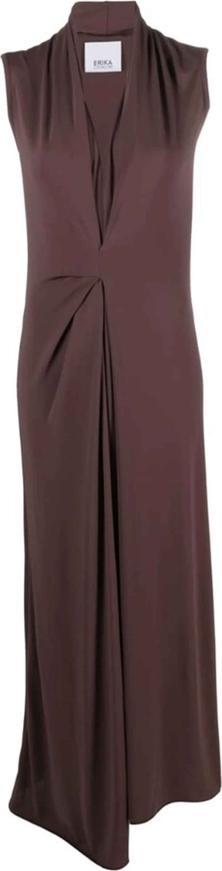 V-neck stretch-design dress